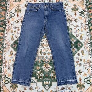 Vintage Mens Denim LLBean Jeans Blue Classic Relaxed Fit Faded Casual Distressed